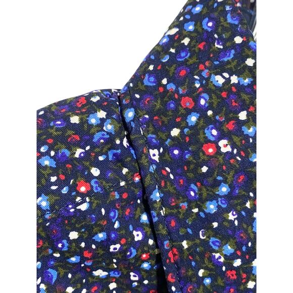 Denim & Flower Button Shirt Floral Mens S Casual Classic Preppy Colorful Artsy - Picture 2 of 6